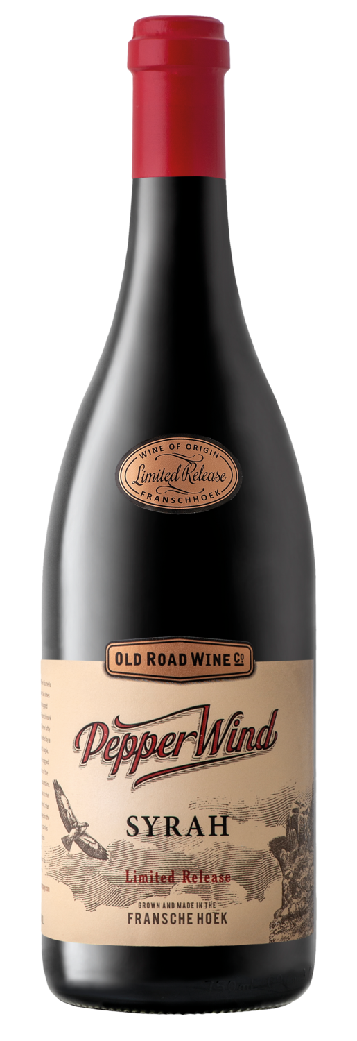 Old Road Wine Co. Pepper Wind Limited Release Syrah label