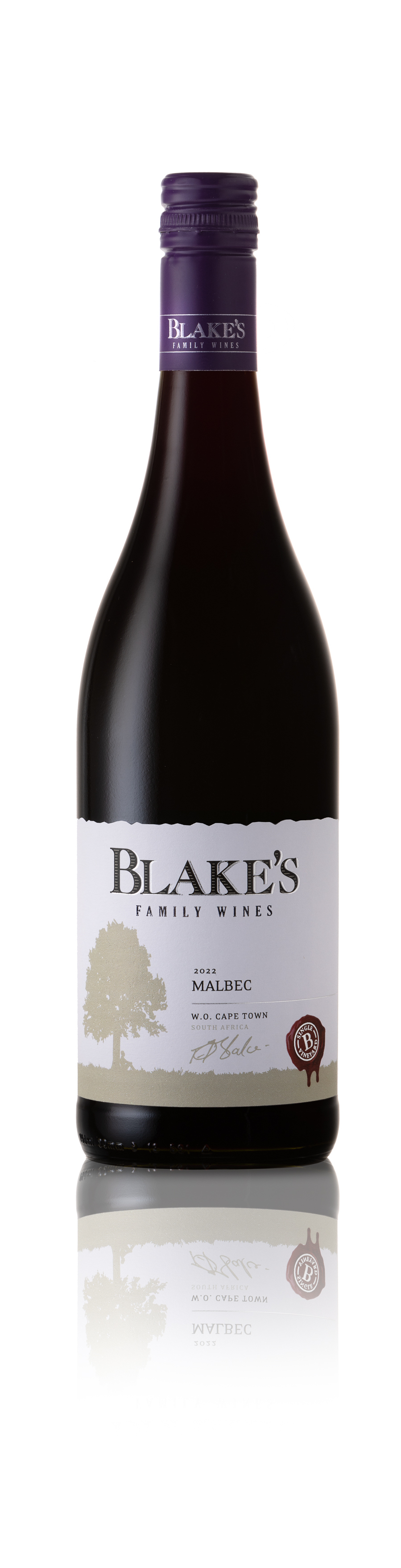 Blake's Single Vineyard Malbec label