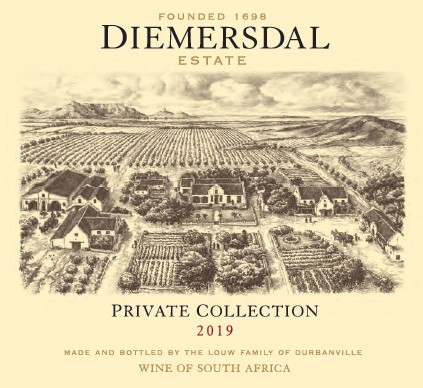 Diemersdal Private Collection Cabernet Sauvignon/Merlot/Malbec/Petit Verdot/Cabernet Franc label