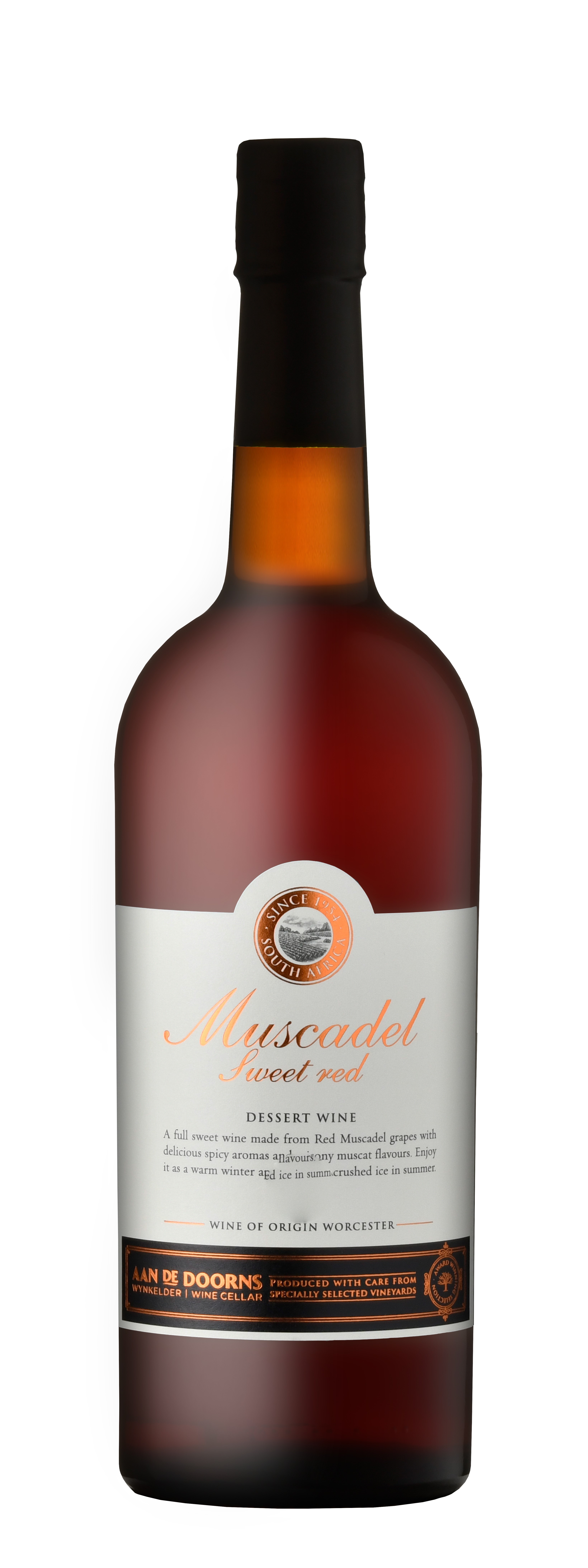 Aan De Doorns Muscadel Sweet Red label