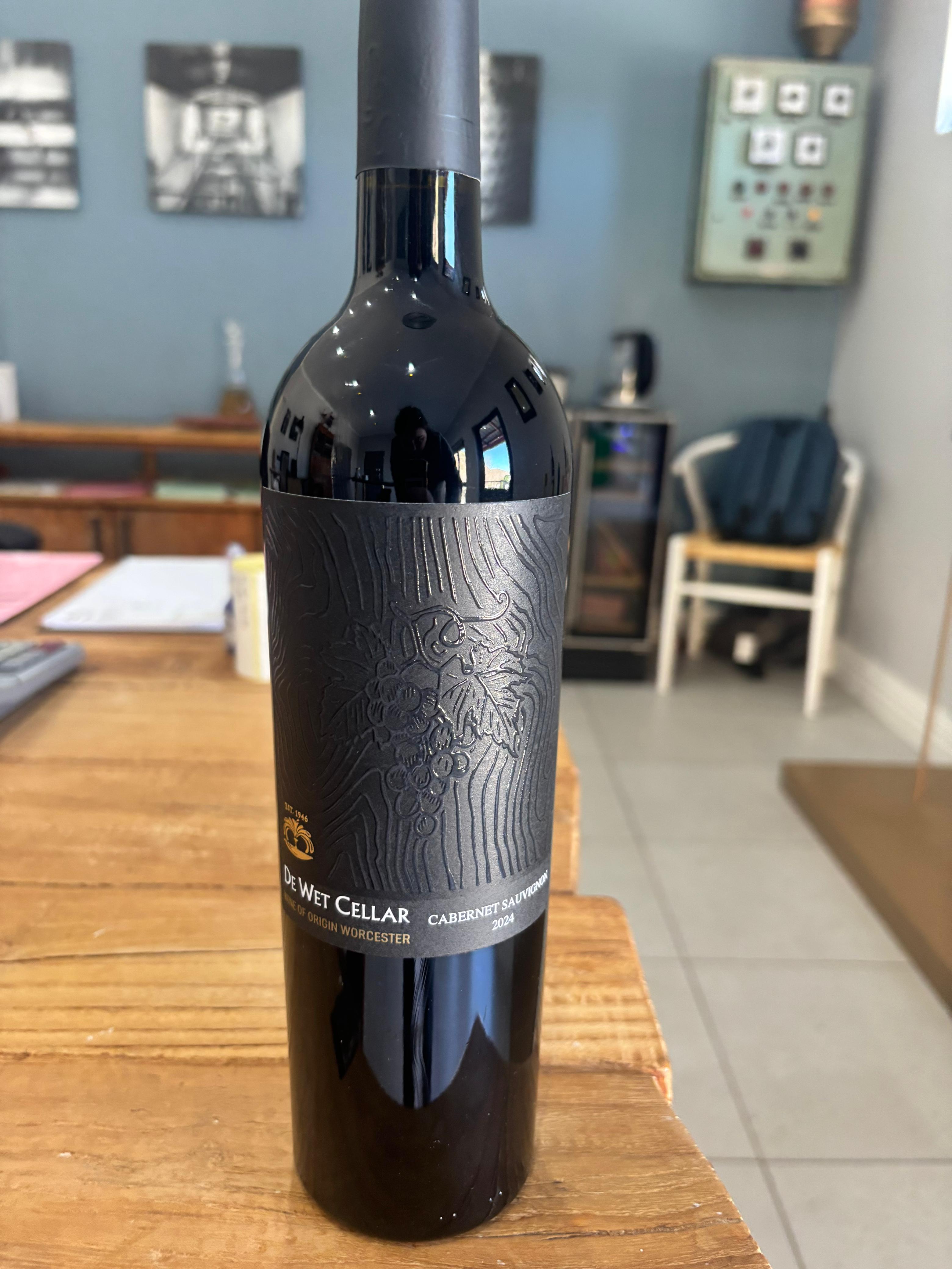 De Wet Cellar Cabernet Sauvignon label