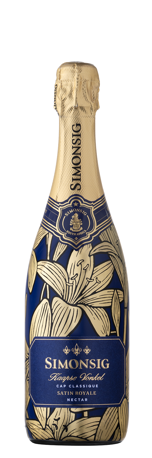 Simonsig Kaapse Vonkel Satin Royale label