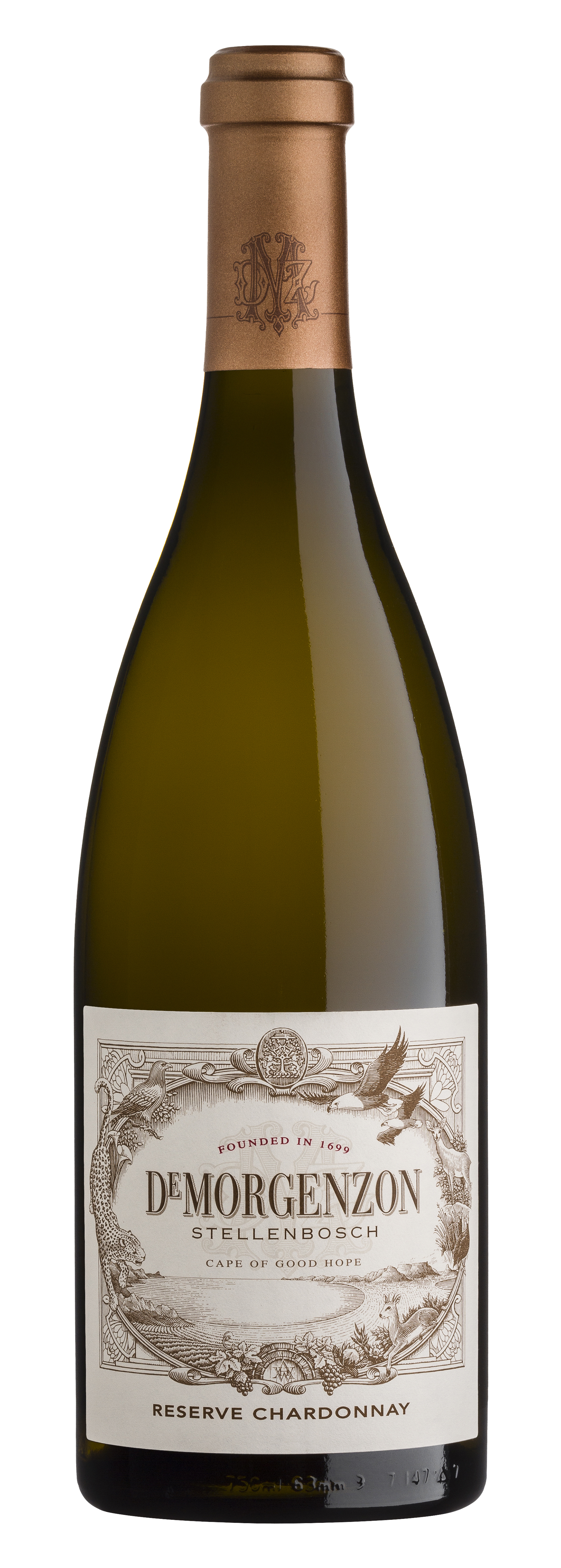 DeMorgenzon Reserve Chardonnay label
