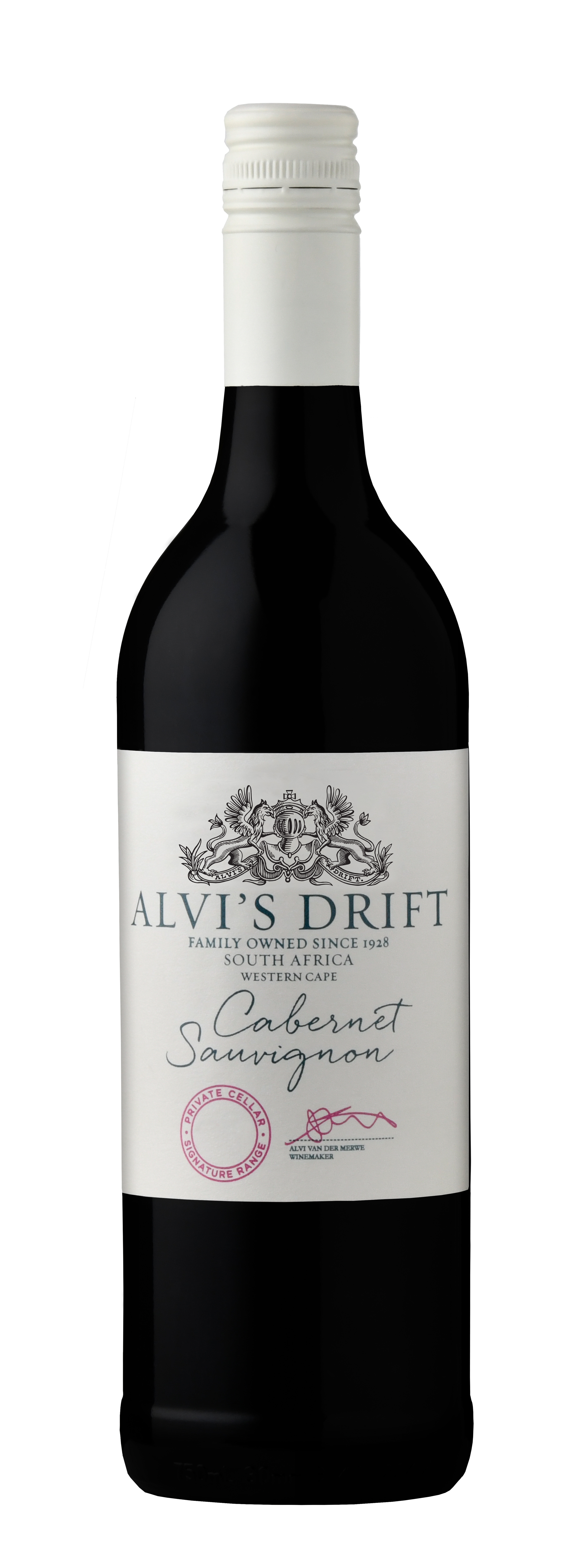Alvi's Drift Signature Cabernet Sauvignon label
