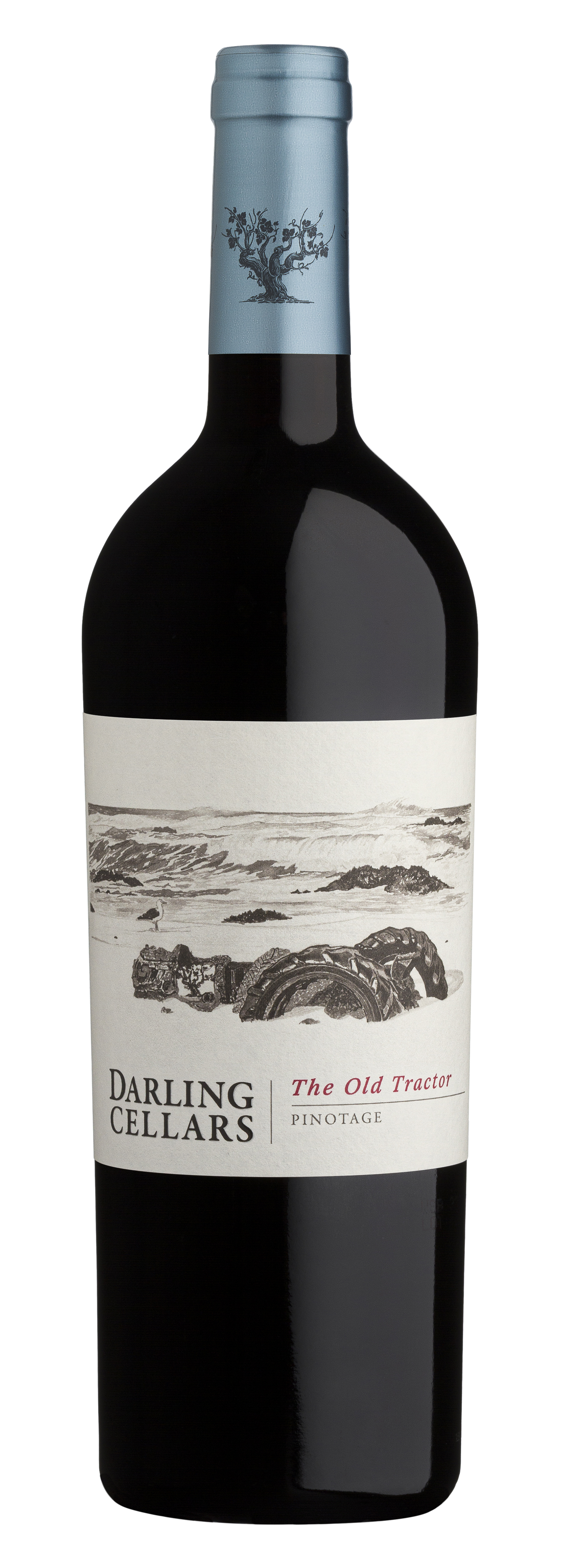 Darling Cellars The Old Tractor Pinotage label