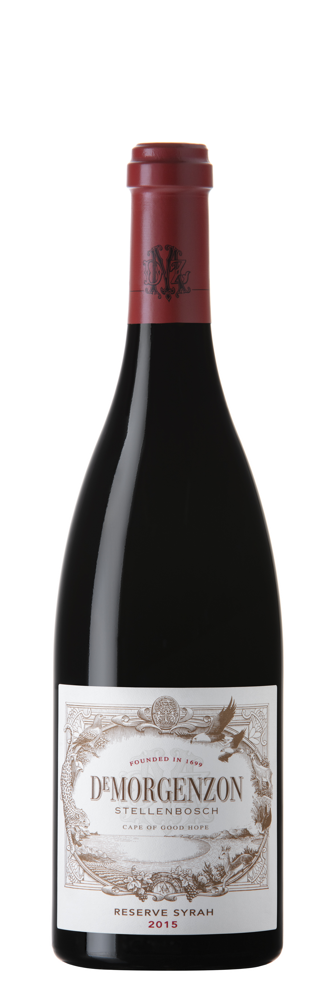DeMorgenzon Reserve Syrah label
