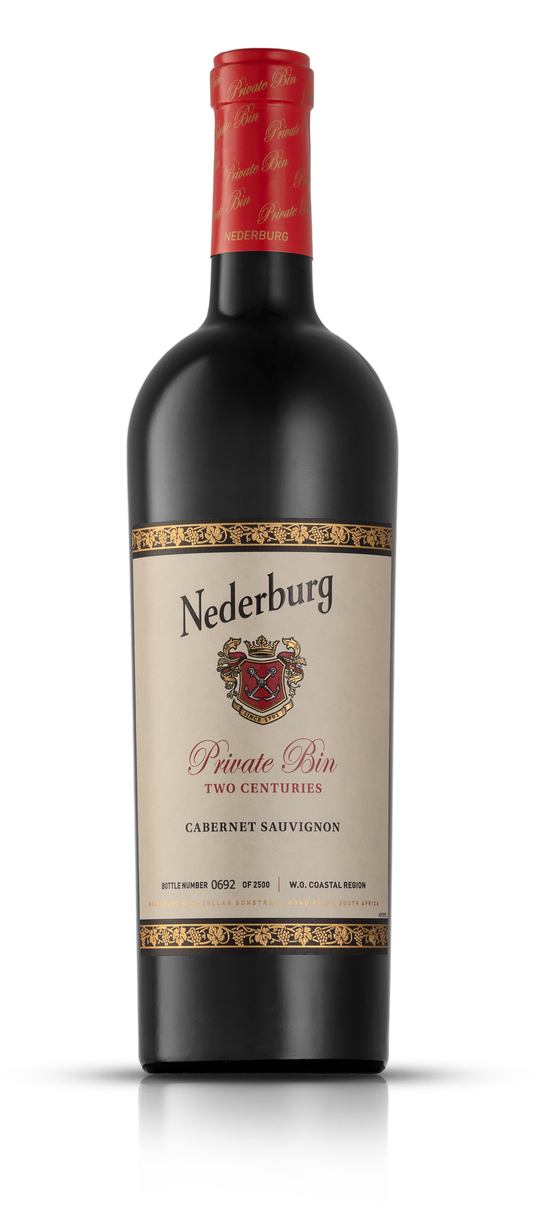 Nederburg Private Bin Two Centuries Cabernet Sauvignon label