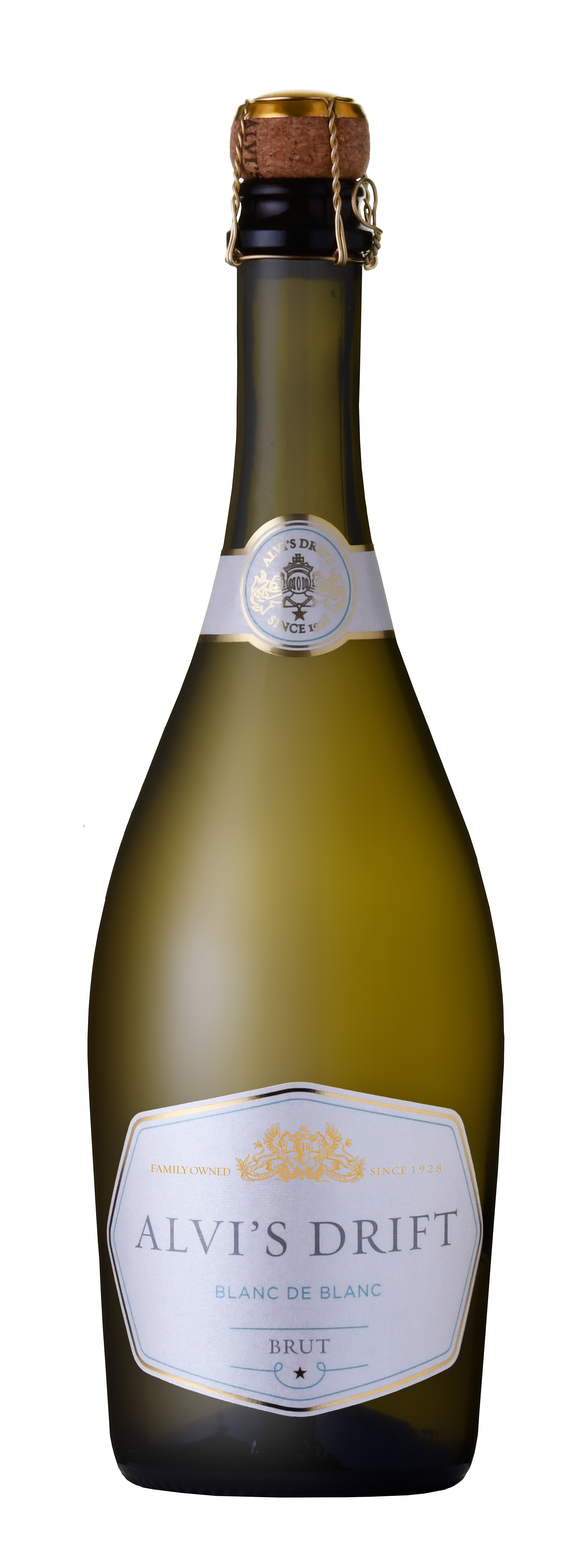 Alvi's Drift Brut Blanc de Blanc label