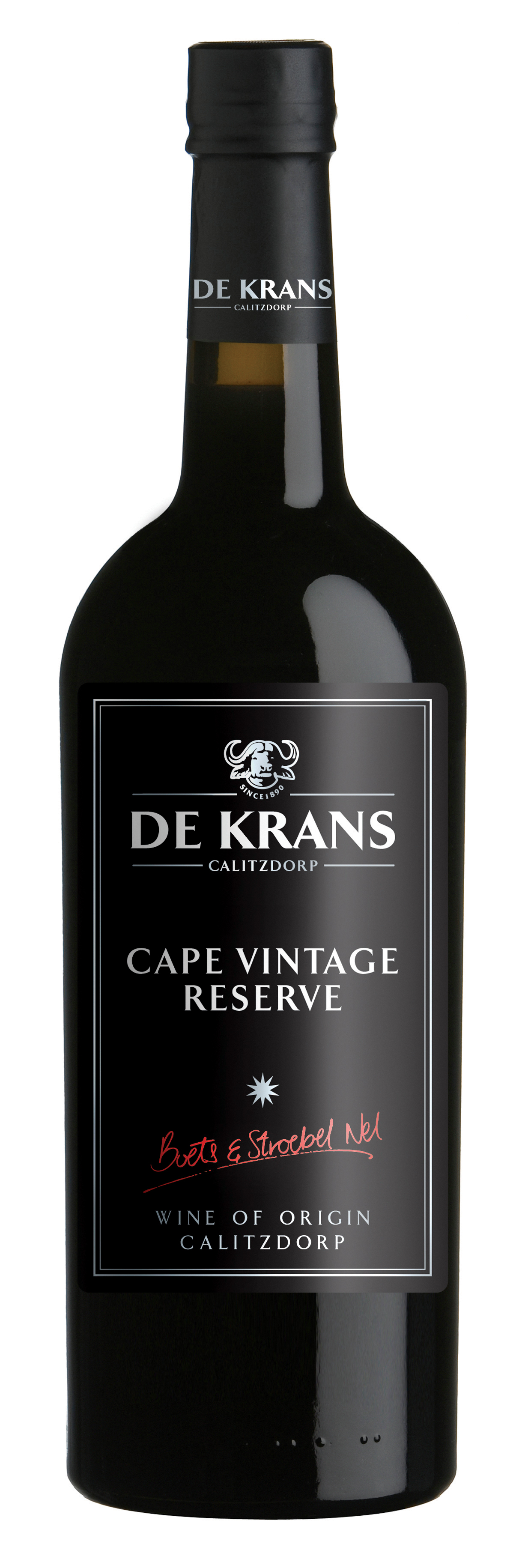 De Krans Cape Vintage Reserve label