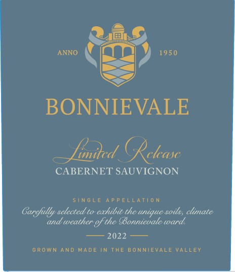 Bonnievale Limited Release Cabernet Sauvignon label