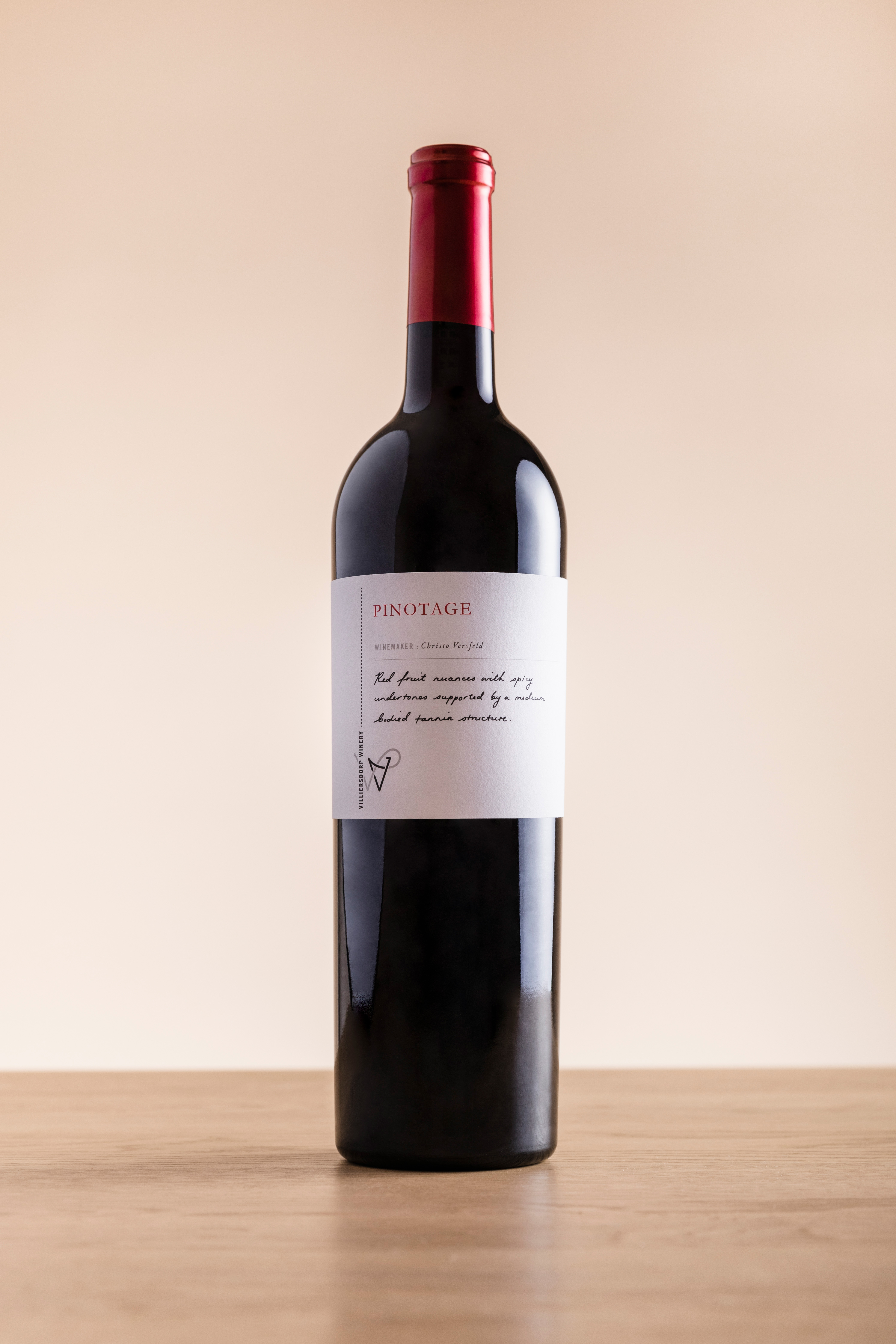 Villiersdorp Winery Pinotage label